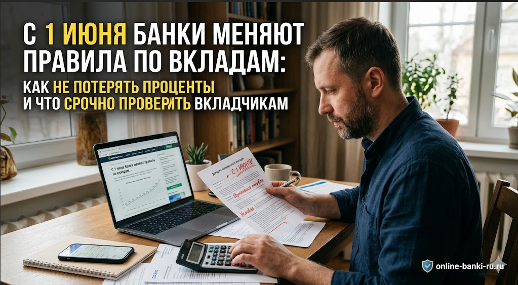 1 июня банки меняют правила по вкладам