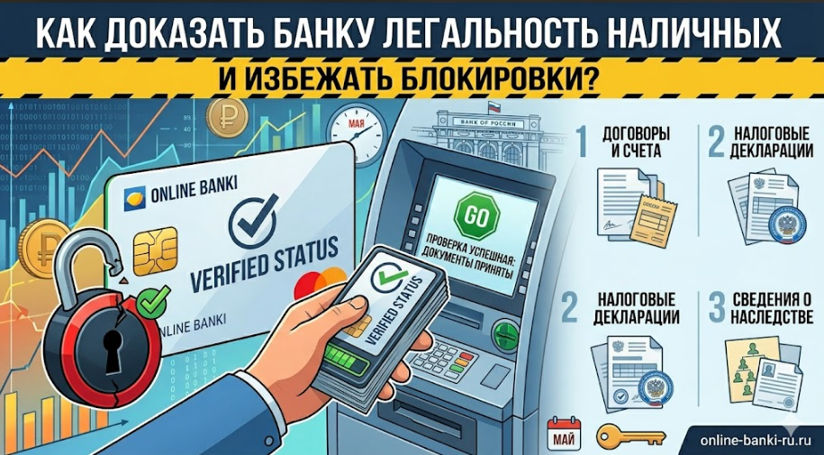 Как доказать банку легальность наличных и избежать блокировки