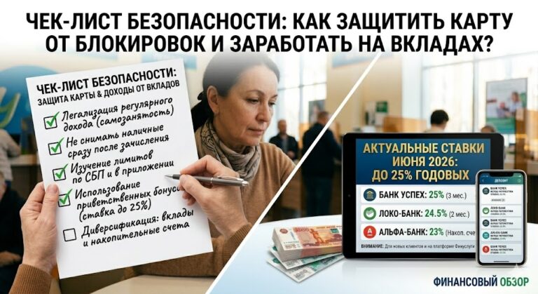 Чек-лист безопасности как защитить карту от блокировок и заработать на вкладах 2026