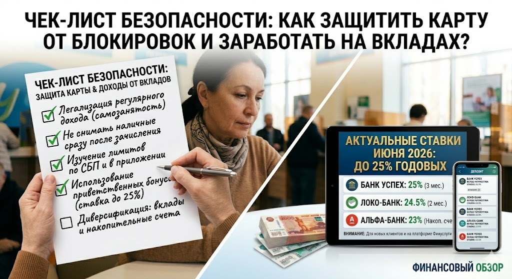 Чек-лист безопасности как защитить карту от блокировок и заработать на вкладах 2026