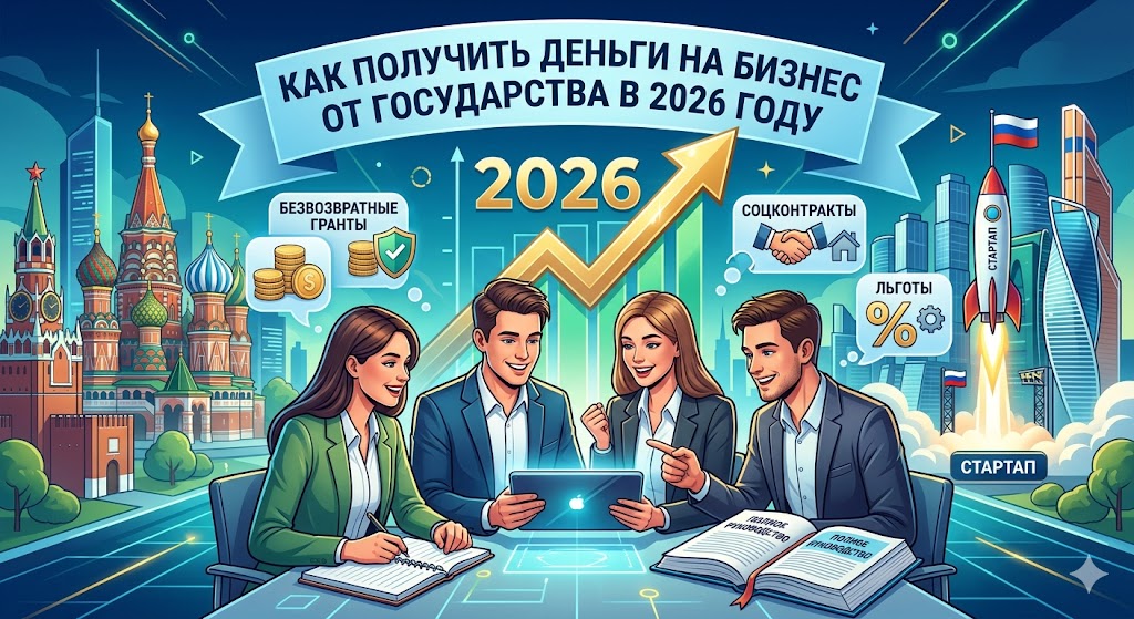 Как получить деньги на бизнес от государства в 2026 году: Полное руководство по безвозвратным грантам, соцконтрактам и льготам