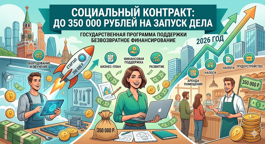 Как получить деньги на бизнес от государства в 2026 году: Полное руководство по безвозвратным грантам, соцконтрактам и льготам